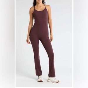 Z by Zella Athletic Brown Jumpsuit